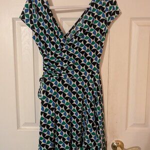 Maggy London faux wrap dress